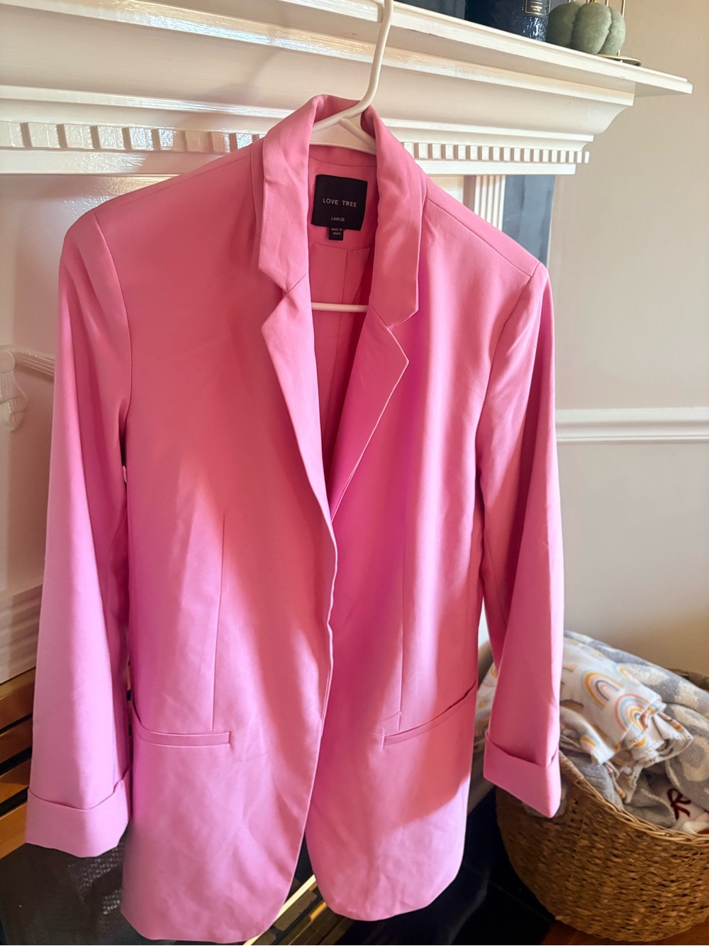 Love Tree Bright Pink Women's Blazer